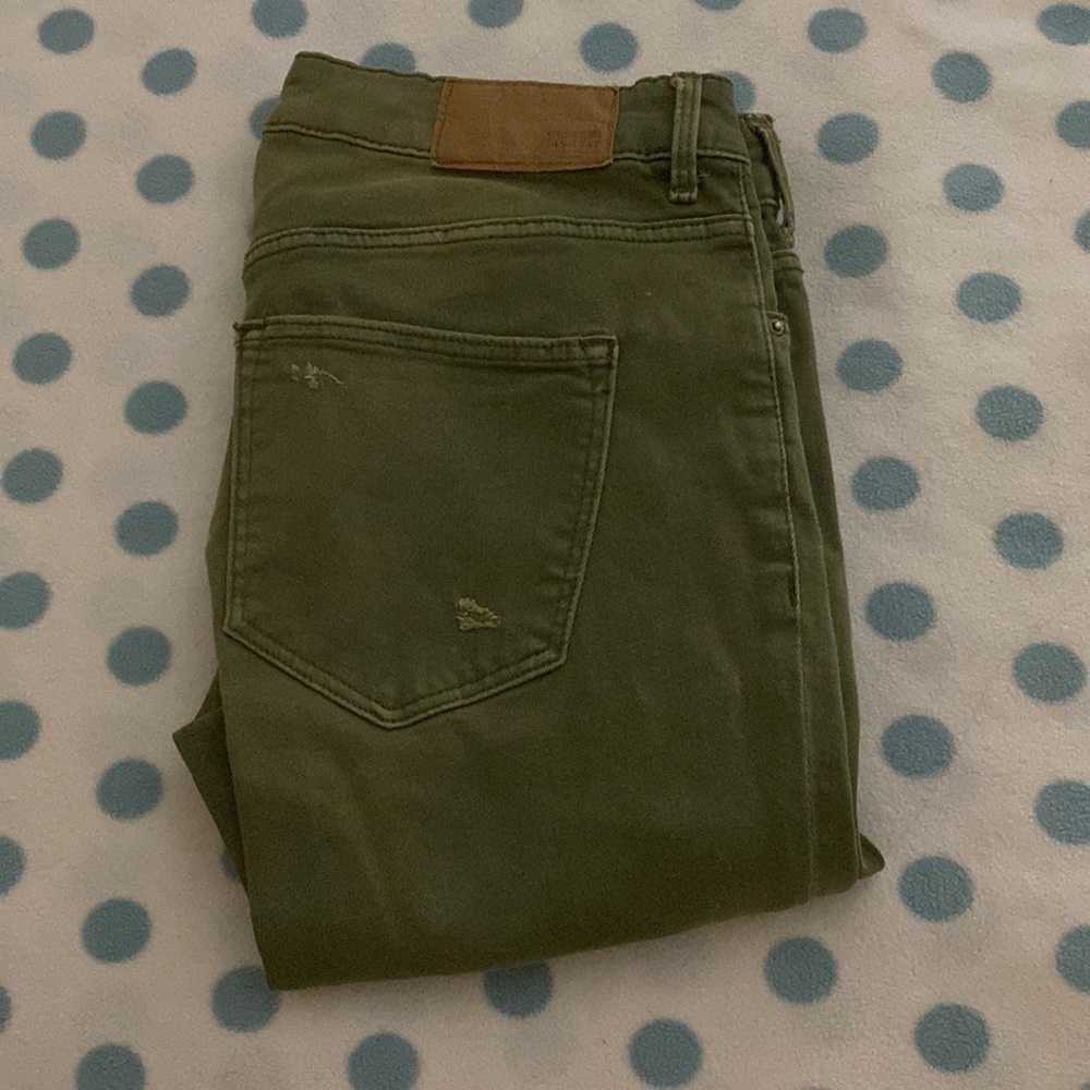 Olive Green Skinny Jeans